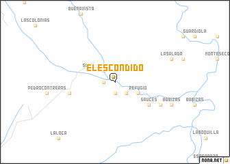 map of El Escondido