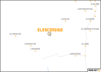 map of El Escondido