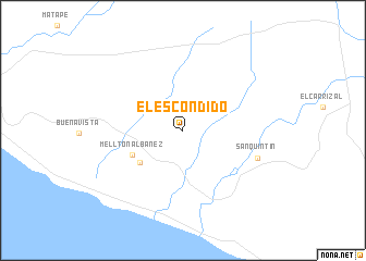 map of El Escondido