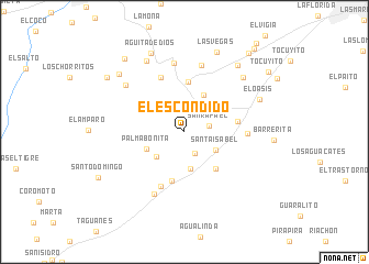 map of El Escondido