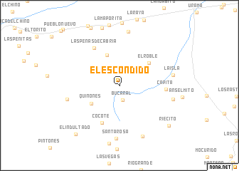 map of El Escondido