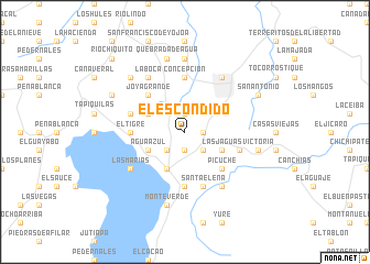 map of El Escondido