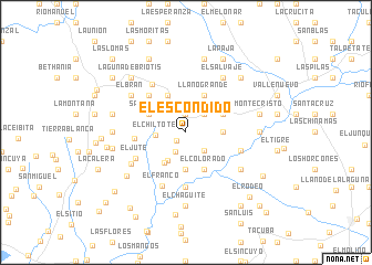 map of El Escondido