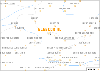 map of El Escorial