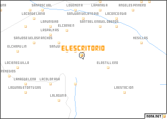 map of El Escritorio