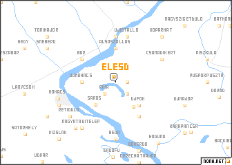 map of Élesd