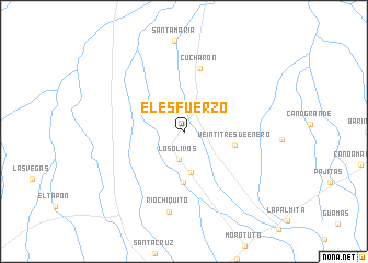 map of El Esfuerzo