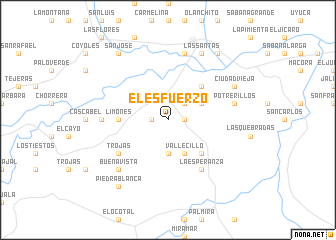 map of El Esfuerzo