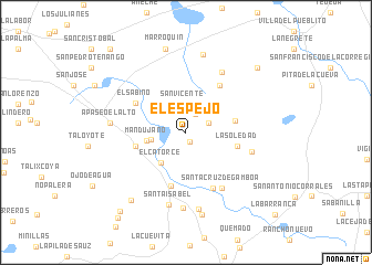 map of El Espejo