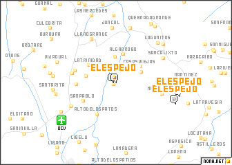 map of El Espejo