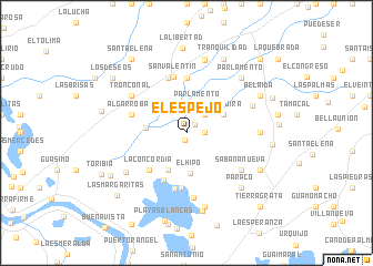 map of El Espejo