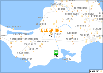 map of El Espinal