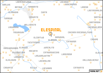 map of El Espinal