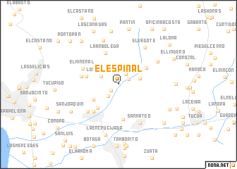 map of El Espinal