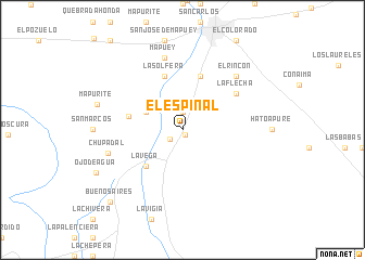 map of El Espinal