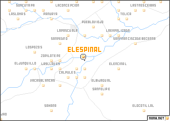 map of El Espinal