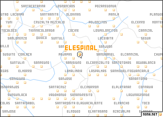 map of El Espinal