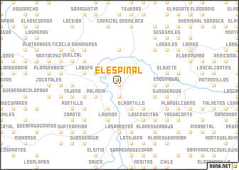 map of El Espinal