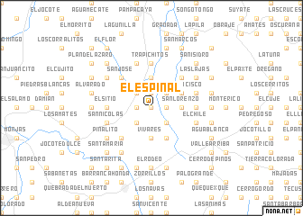 map of El Espinal