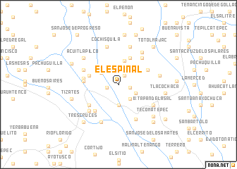 map of El Espinal