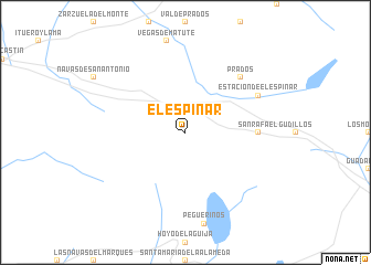 map of El Espinar