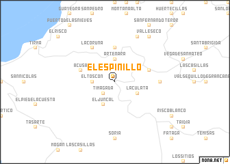 map of El Espinillo