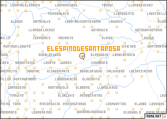 map of El Espino de Santa Rosa