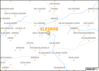 map of El Espino
