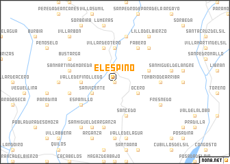 map of El Espino