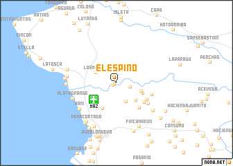 map of El Espino