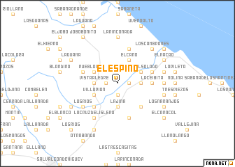 map of El Espino