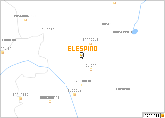 map of El Espino