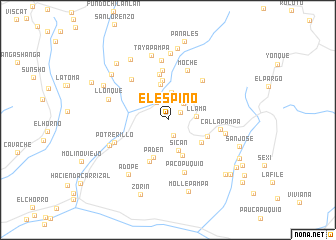 map of El Espino