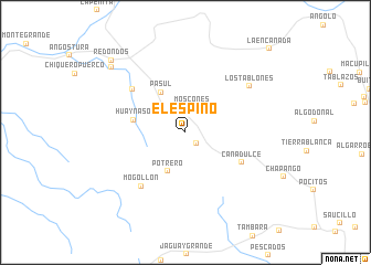 map of El Espino