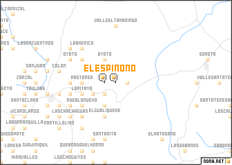 map of El Espino