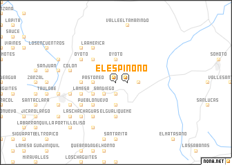 map of El Espino