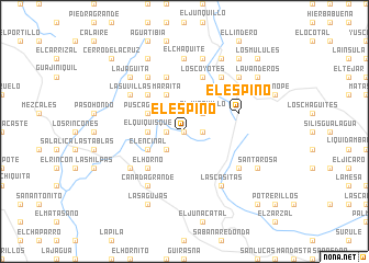 map of El Espino