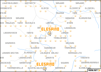 map of El Espino