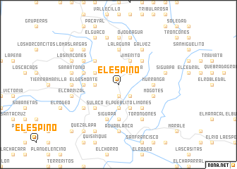 map of El Espino