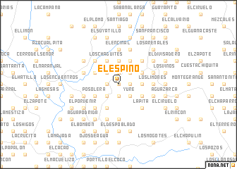 map of El Espino