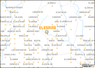 map of El Espino