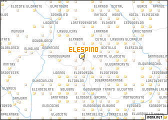 map of El Espino