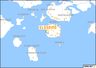 map of El Espino