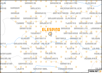 map of El Espino