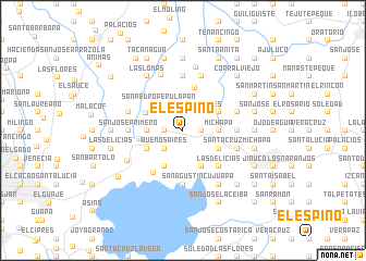 map of El Espino