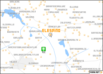 map of El Espino