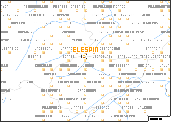 map of El Espín
