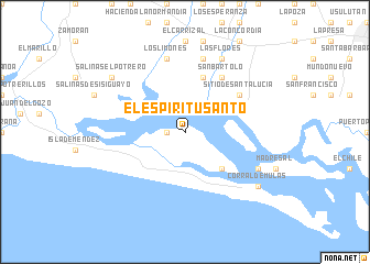map of El Espíritu Santo