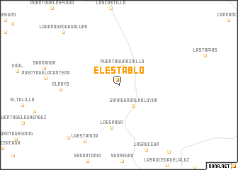 map of El Establo