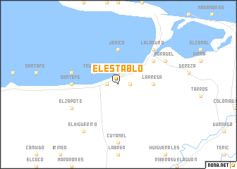 map of El Establo